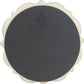 Decorative 9" Warm Taupe round Ceramic Accent Wall Mirror