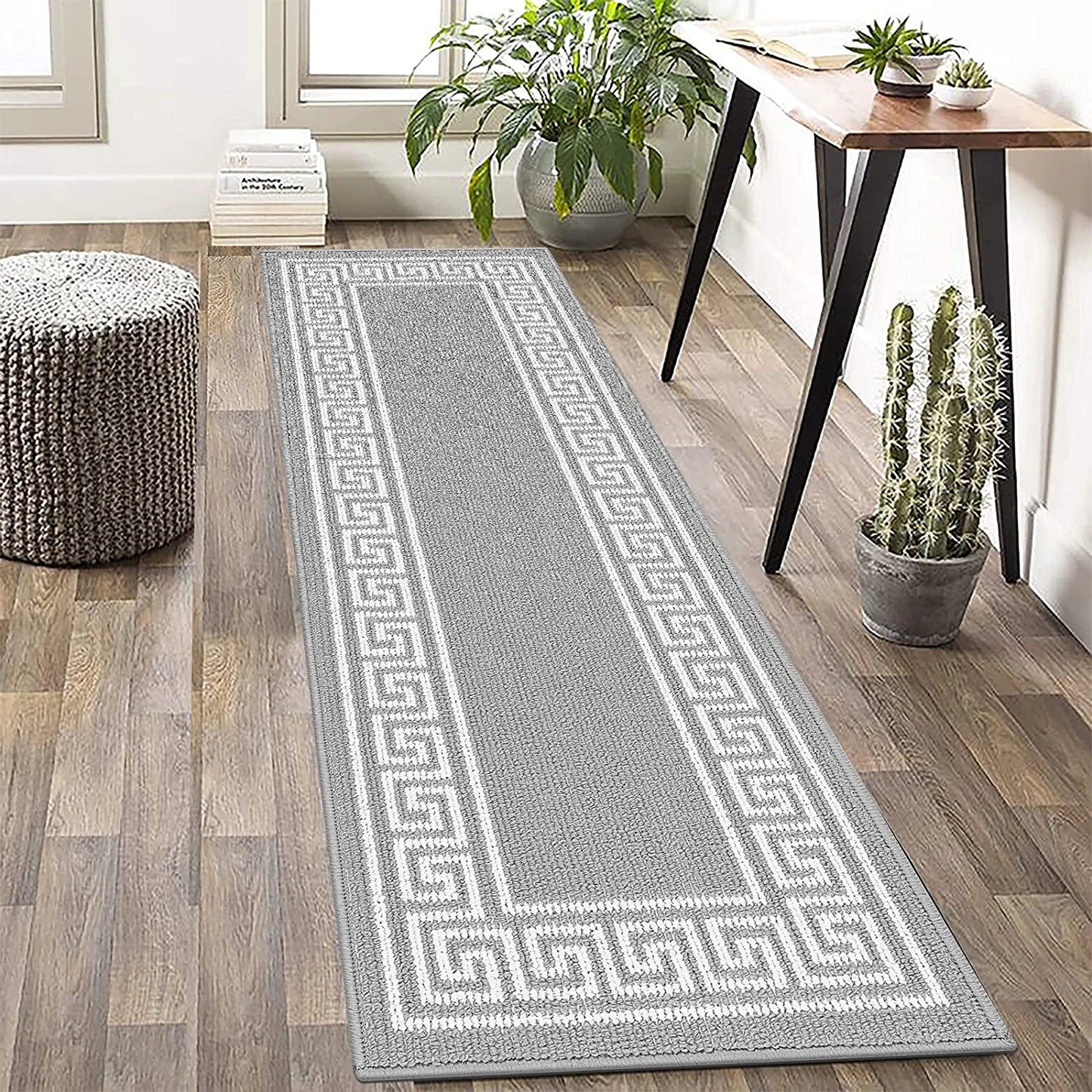 Indoor Doormat Runner Rug for Hallway 20"X59" Long Kitchen Rug Runner Non Slip Absorbent Mud Trapper Mats Washable Rug Runner Indoor Area Rug Runner for Kitchen Hallway Entryway