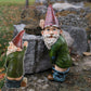 Naughty Peeing Gnome Statue Fairy Garden Funny Dwarf Figurines Resin Yard Decor