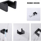 Premium Stainless Steel 4 Pieces Bathroom Hardware Accessories Set Wall Mounted Towel Bar Towel Holder Robe Hook Toilet Paper Holder ， Matte Black