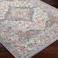 Anja Oriental Medallion Area Rug,5'2" X 7',Grey