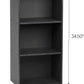 IRIS USA 3 Tier Cube Bookshelf Storage Cubby Shelf, Bookcase, Black