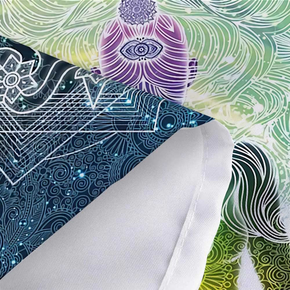 Chakra Vertical Tapestry, Seven Chakra Yoga Meditation Zen Decor Tapestry Wall Hanging for Bedroom, Hippie Lotus Spiritual Tapestries Poster Beach Blanket College Dorm Home (40W X 60H)