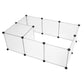 Foldable Dog Playpen Dog Excercise Pen Square Small Dog Fence Dog Play Pen Dog Play Yard Fence Pet Fencing for Dogs Fence Pet Exercise Pen Pet Fence Crate Fence