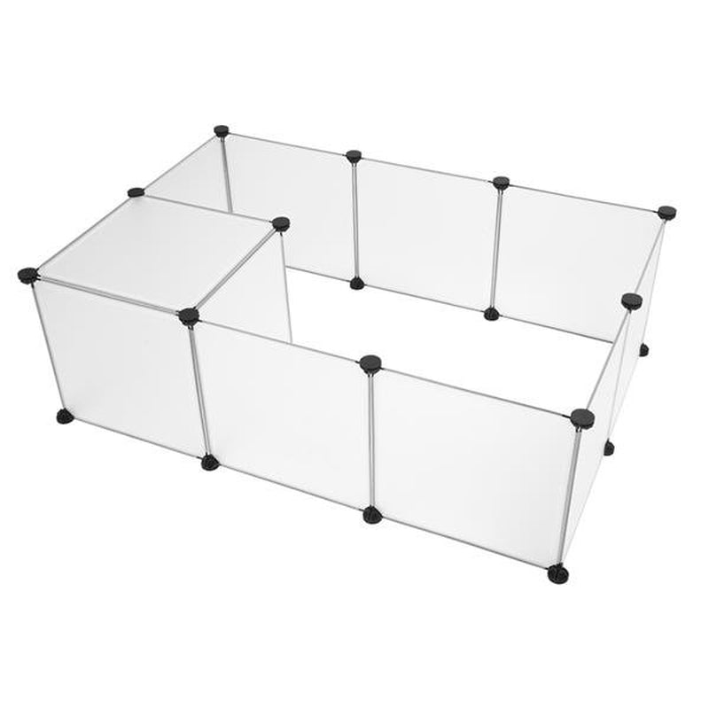 Foldable Dog Playpen Dog Excercise Pen Square Small Dog Fence Dog Play Pen Dog Play Yard Fence Pet Fencing for Dogs Fence Pet Exercise Pen Pet Fence Crate Fence