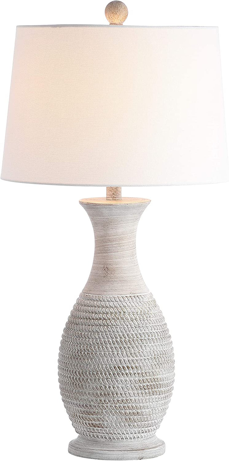 Lighting Collection Bentlee Rustic Grey 30-Inch Bedroom Living Room Home Office Desk Nightstand Table Lamp Set of 2 (LED Bulbs Included)