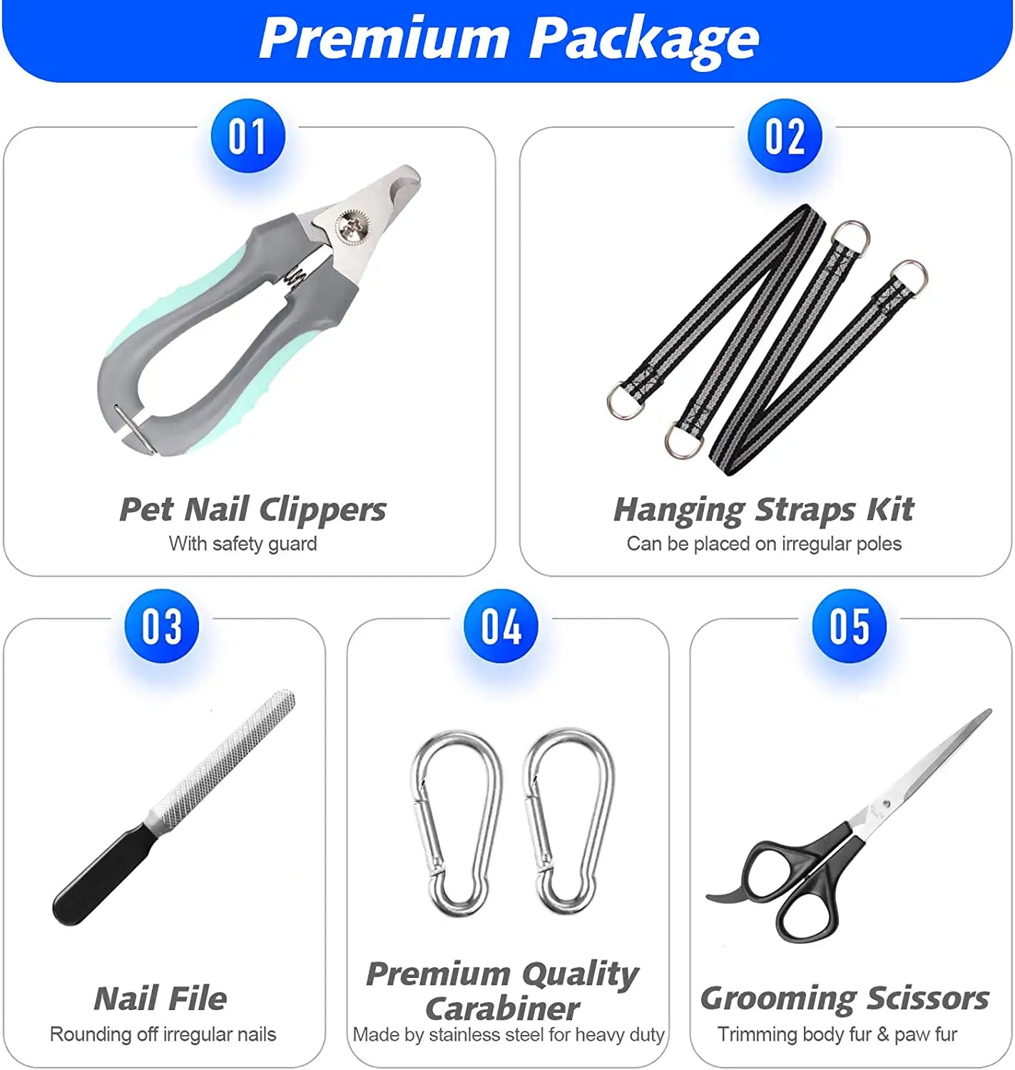 Pet Grooming Hammock for XL Large Dogs with Nail Clippers/Nail Trimmers/Grooming Scissors, Dog Grooming Harness for Nail Trimming, Pet Grooming Sling Helper, XL for X-Large Dogs
