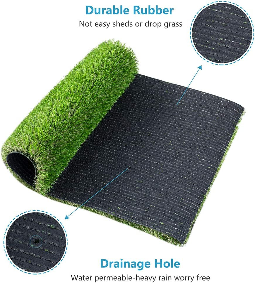 Artificial Grass, Professional Dog Grass Mat, Grass Pee Pad for Pet, Dog Potty Training Rug with Drainage Holes - Easy to Clean, Fake Turf for Indoor & Outdoor Patio Decor(39.4'' X19.7'')
