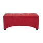 Better Homes and Gardens Pintucked Storage Bench, Red