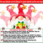 5Ft Lighted Outdoor Christmas Decorations Inflatables - Blow up Gnome Tumbler Xmas/Winter Holiday/Happy New Year 2023 Display Indoor Party Decor Supplies
