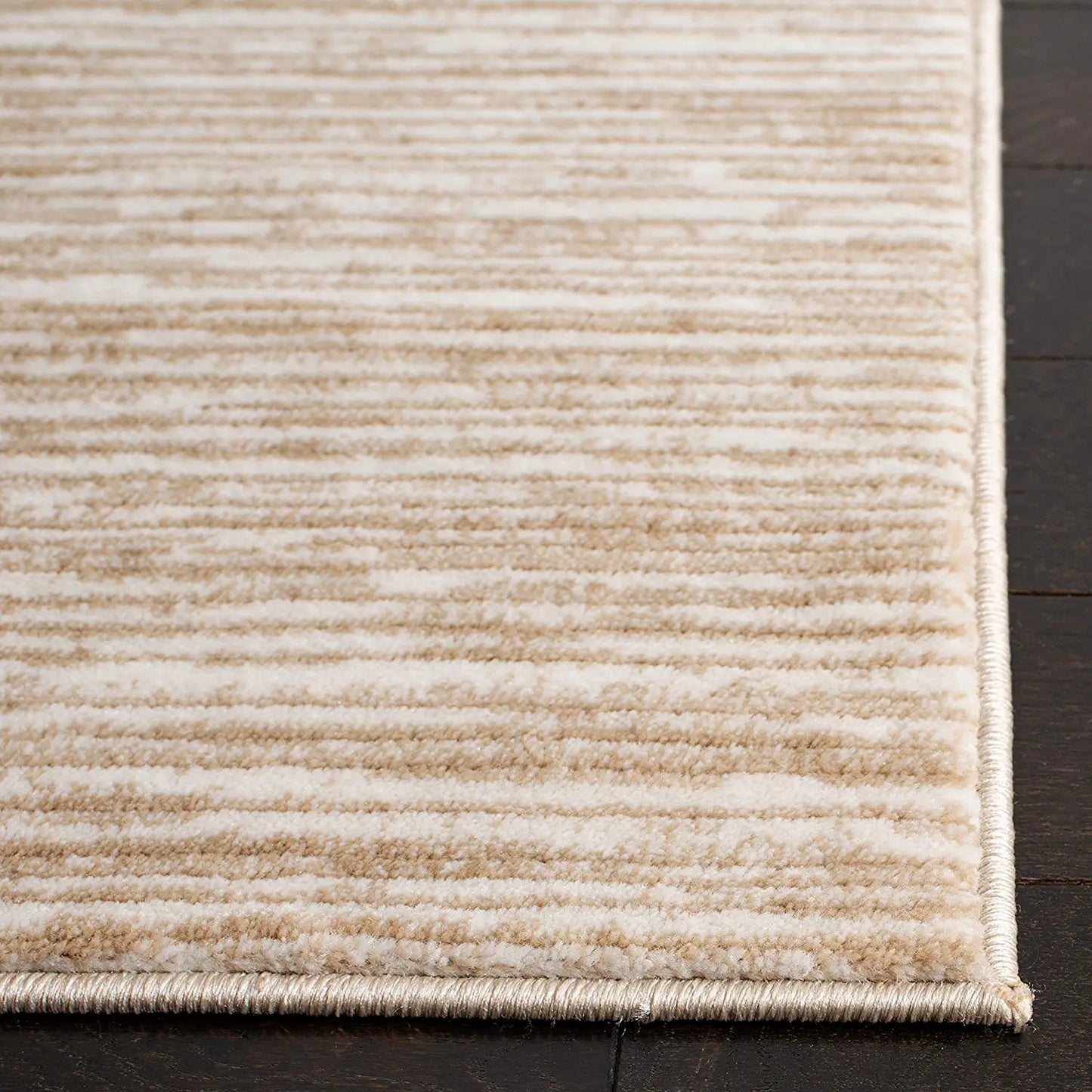 Vision Collection 2'2" X 6' Cream VSN606F Modern Ombre Tonal Chic Non-Shedding Living Room Entryway Foyer Hallway Bedroom Runner Rug