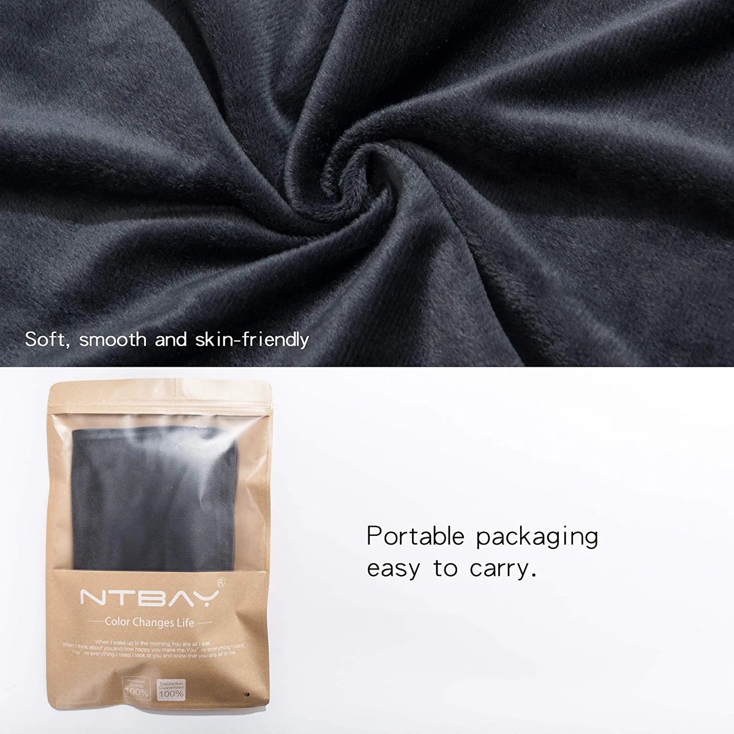 2 Pack Zippered Velvet Queen Pillowcases, Super Soft and Cozy Luxury Fuzzy Flannel Pillow Cases with Zipper, 20X30 Inches, Charcoal Grey