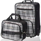 Fashion Softside Upright Luggage Set, Black Plaid, 2-Piece (14/19)