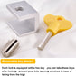 Sliding Window Locks Window Stoppers Aluminum Alloy Adjustable Window Security Safety Locks Garage Door Frame Child Proof Security Lock with Keys for Bedroom Home and Office (4 Sets)