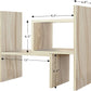 - Desktop Organizer Office Storage Rack Adjustable Wood Display Shelf | Birthday Gifts - Toy - Home Decor | - Free Style Rotation Display - True Natural Stand Shelf White Wood Tone