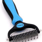 Pet Grooming Tool- 2 Sided Undercoat Rake for Dogs &Cats-Safe and Effective Dematting Comb for Mats&Tangles Removing-No More Nasty Shedding or Flying Hair