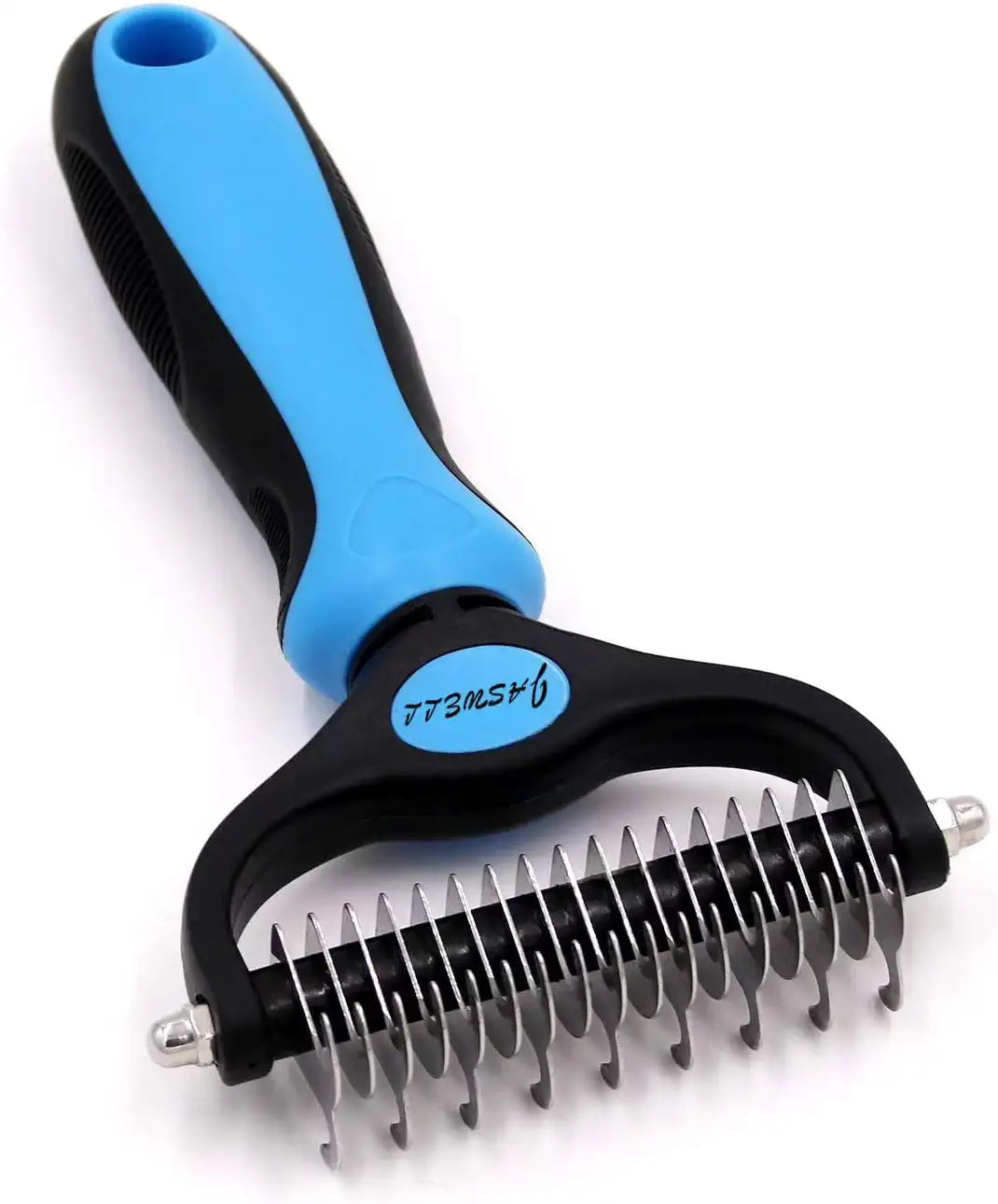 Pet Grooming Tool- 2 Sided Undercoat Rake for Dogs &Cats-Safe and Effective Dematting Comb for Mats&Tangles Removing-No More Nasty Shedding or Flying Hair
