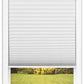 No Tools Easy Lift Trim-At-Home Cordless Pleated Light Blocking Fabric Shade White, 36 in X 64 In, (Fits Windows 19 in - 36 In)