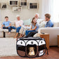 Dog Playpen for Small Dog, Portable Foldable Pet Playpen with Water Resistant, Upgrade Puppy Playpen with Removable Cover and Bottom for Dog/Cat/Rabbit, Indoor/Outdoor