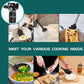 Silicone Cooking Utensil Set,  15Pcs Silicone Cooking Kitchen Utensils Set, Non-Stic - Best Kitchen Cookware with Stainless Steel Handle - Black