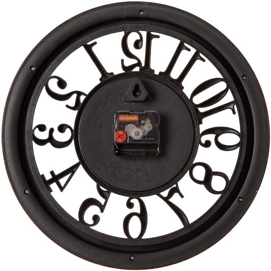 Adalene Wall Clocks Battery Operated Non Ticking - Completely Silent Quartz Movement - Vintage Rustic Clocks for Living Room Decor, Kitchen Bedroom Bathroom - Modern Retro Wall Clock Large Decorative