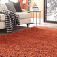 - Über Cozy Solid Shag Collection Rug – 5' X 8' Terracotta Shag Rug Perfect for Bedrooms, Dining Rooms, Living Rooms, 5 X 8 Feet
