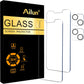 Ailun 2 Pack Screen Protector for Iphone 13 [6.1 Inch Display]With 2 Pack Tempered Glass Camera Lens Protector,[9H Hardness]-Hd