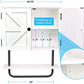 17X21” Barndoor Bathroom Wall Cabinet, Space Saver Storage Cabinet Kitchen Medicine Cabinet with Adjustable Shelf and Towel Bar, White