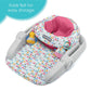 Summer® Learn-To-Sit™ 2-Position Floor Seat (Funfetti Pink) – Sit Baby up in This Adjustable Baby Activity Seat Appropriate for Ages 4-12 Months – Includes Toys