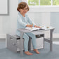 Mysize Kids Convertible Activity Bench - Greenguard Gold Certified, Grey