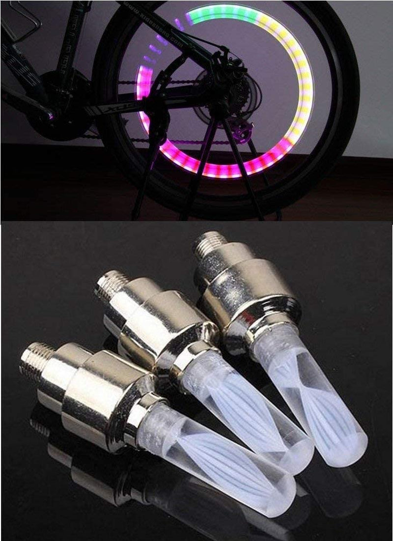 20 PCS of Led Flash Tyre Wheel Valve Cap Light for Car Bike Bicycle Motorbicycle Wheel Light Tire (4 Red, 4 Yellow, 4 Blue, 4 Green, 4 Colorful)