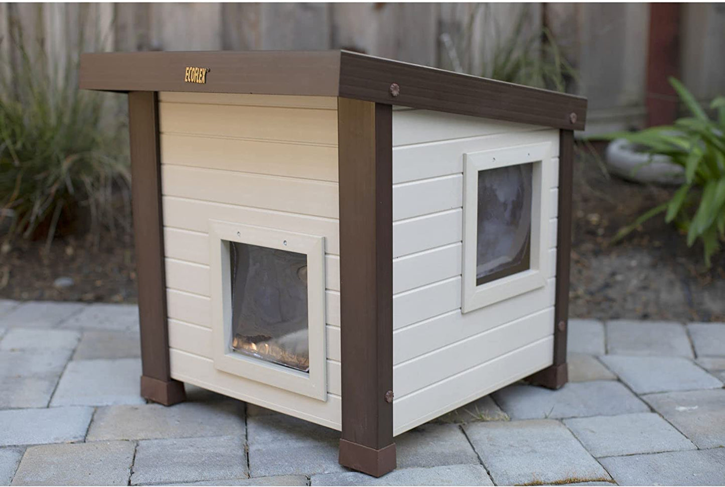 Ecoflex Albany Outdoor Feral Cat House, Multicolor