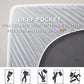 Bedsure Pillow Top Mattress Topper Queen Size - Cooling Queen Mattress Pad Cotton Quilted Mattress Cover with Stretches to 21" Deep Pocket，Padded Pillow Top with Fluffy down Alternative Fill