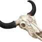 1Pcs Resin Wall Hanging Horn Skulls Steer Bull Head Sculpture Long Horn Cow Skull Wall Hanging Mounted Longhorn Steer Resin Wall Deco (NO.1)