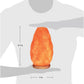 Himalayan Glow 1004 Crystal Himalayan Salt Lamp, Night Light Hand Crafted for Home Decor, 7-9 Inch, Orange/Amber
