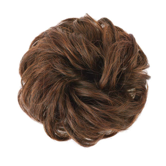 1PCS Messy Hair Bun Hair Scrunchies Extension Curly Wavy Messy Synthetic Chignon for Women Updo Hairpiece