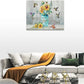 Abstract Hummingbird Sunflower Wall Art Canvas Inspirational Quotes Poster Farmhouse Flowers Artwork Modern Home Decorations Framed and Stretched Ready to Hang for Living Room Bedroom Office12X16Inch