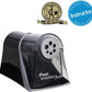 Westcott Electric Ipoint Evolution Axis Heavy Duty Classroom Pencil Sharpener, Black and Silver