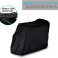 Upgraded Mobility Scooter Storage Cover, 420D Oxford Fabric Scooter Weather Cover with Waterproof Strip - 2 Buckles Heavy Duty, Water Resistant, Durable with Free Storage Bag by  (Black )