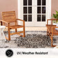New York Patio Country Azalea Transitional Medallion Indoor/Outdoor Area Rug, Grey/Black, 5'2"X7'2"