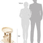 Top Platform Cat Tree with Scratching Post - 18 X 14 X 22 Inches, Beige