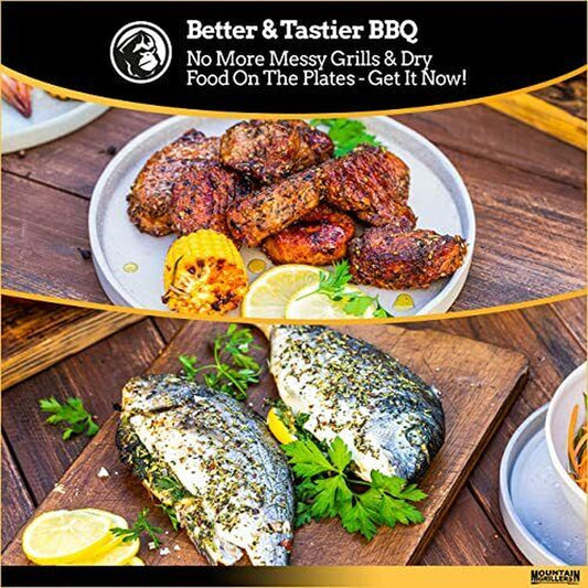 BBQ Mesh Grill Bags - 12 X 9.5 Inch Reusable Grilling Pouches for Grills