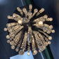 3 Lights Mini Crystal Flushmount Chandelier Fixture, Crystal Ceiling Lamp, H10.4" X W9.8", Elegant Modern Flush Mount Ceiling Light for Bedroom, Hallway, Bar, Living Room, Dining Room, Chrome(G9 Base)