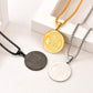 U7 St. Michael Medal for Men Women Stainless Steel 18K Gold Plated Biblical Archangel Pendant Round/Oval/Shield Patron Saint Christopher/Michael Necklaces with 22" Box Chain