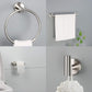 Bathroom Hardware Set, 7 Piece Towel Bar Set Brushed Nickel Bathroom Accessories Set Wall Mount Include 16'' Hand Towel Bar, Toilet Paper Holder, Towel Ring, 4 Robe Towel Hooks