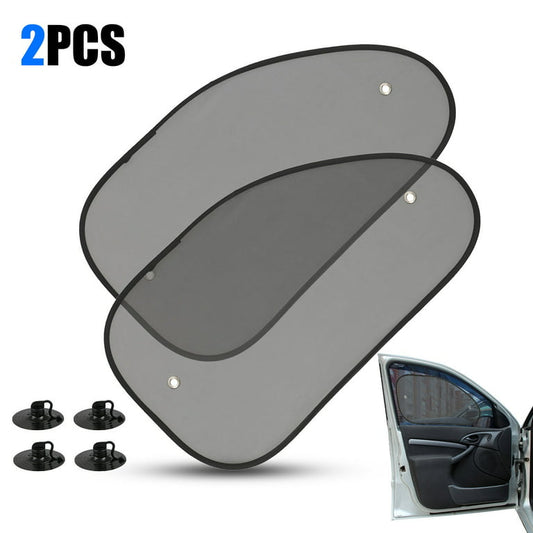 TSV 2pcs Car Rear Side Window Sun Visor, Car Front Window Shade, Baby Window Sun Shades, Sun Glare UV Rays Protection, Mesh Back Window Visor Fit for Vehicle, Truck, SUV, Auto