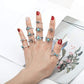 60-99 Pcs Knuckle Rings for Women Stackable Rings Set Silver Rings Gold Bohemian Retro Vintage Joint Finger Rings Hollow Carved Flowers Knuckle Midi Rings