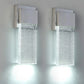 Outdoor Wall Sconce 2 Pack,Wall Light Fixture in Chrome Finished with Bubble Glass for Doorway Garden Hallway Patio Living Room,Bedroom