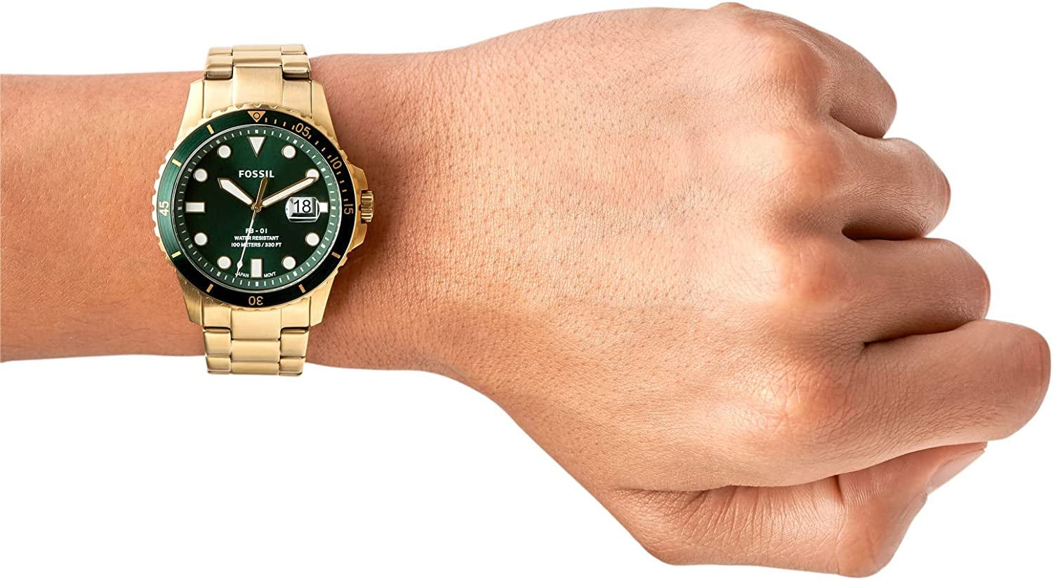 Men'S FB-01 Stainless Steel Dive-Inspired Casual Quartz Watch