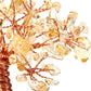 Chakra Healing Yellow Crystals Copper Tree of Life Wrapped on Natural Clear Quartz Crystal Base Feng Shui Luck Figurine Decoration